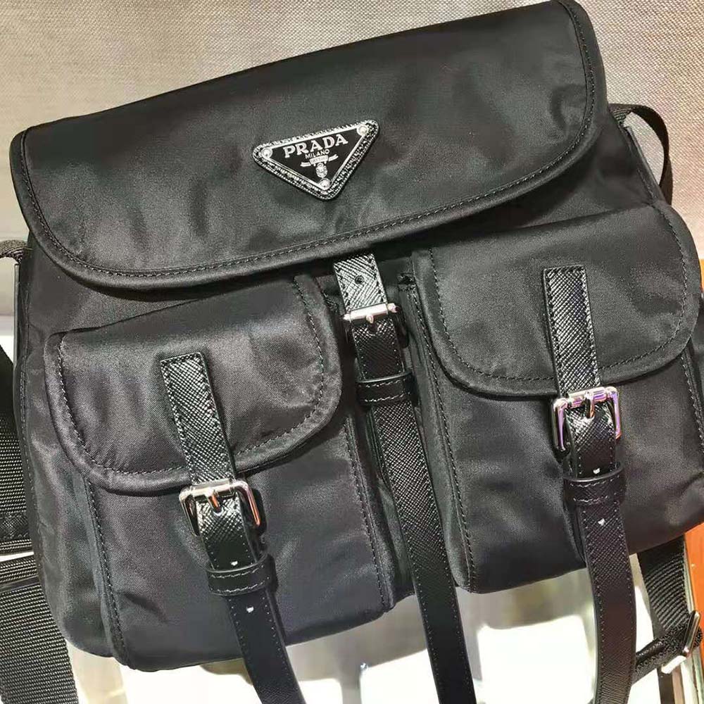 Prada Women Nylon Shoulder Bag-Black - image 6