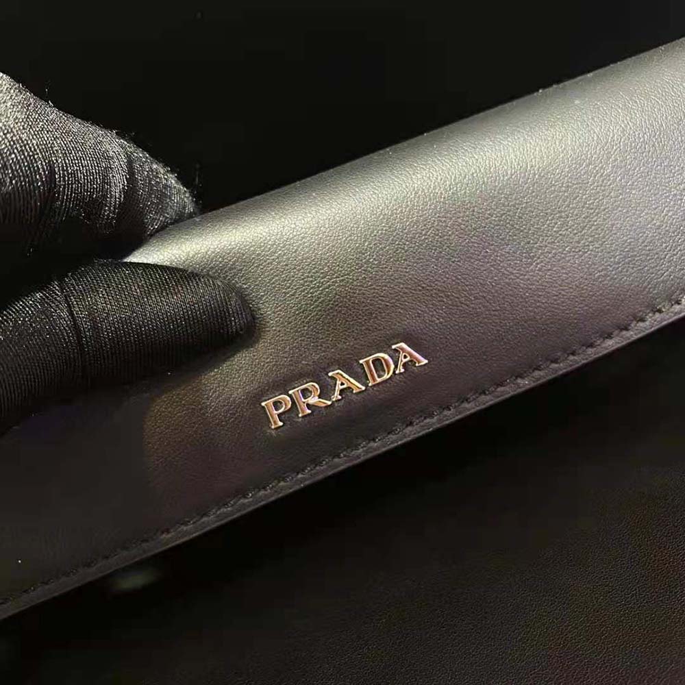 Prada Women Prada Double nylon and Saffiano Leather Bag-Black - image 9