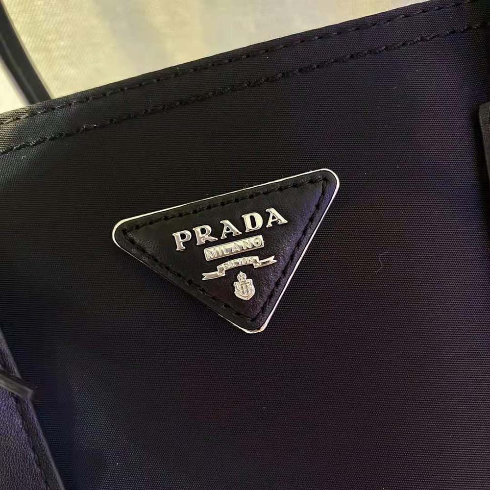Prada Women Prada Double nylon and Saffiano Leather Bag-Black - image 10