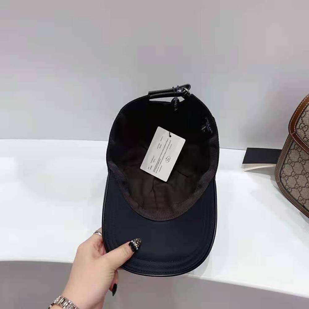 Prada Women Re-Nylon Baseball Cap-Black - image 8