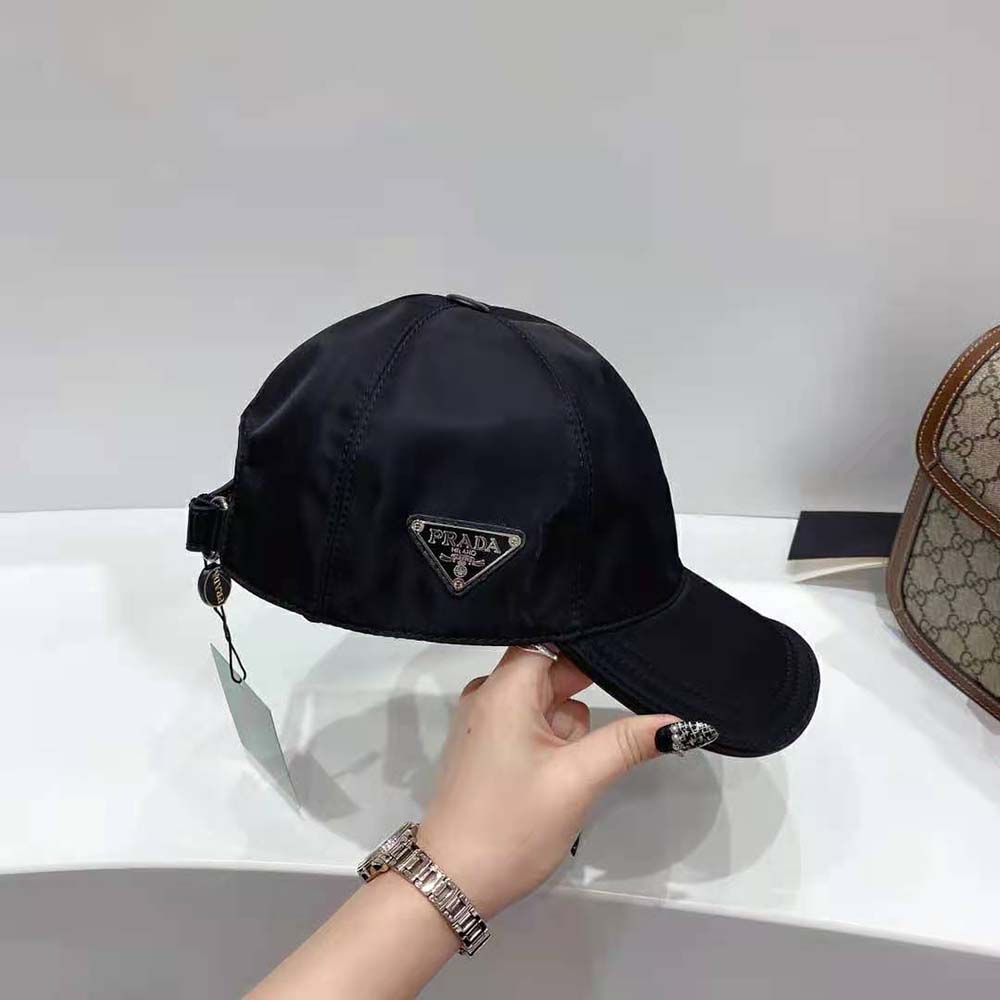 Prada Women Re-Nylon Baseball Cap-Black - image 5
