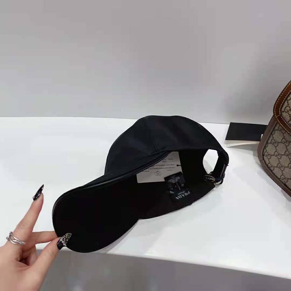 Prada Women Re-Nylon Baseball Cap-Black - image 9