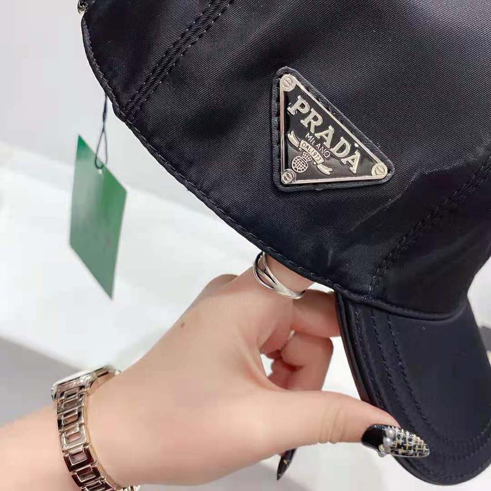 Prada Women Re-Nylon Baseball Cap-Black - image 10