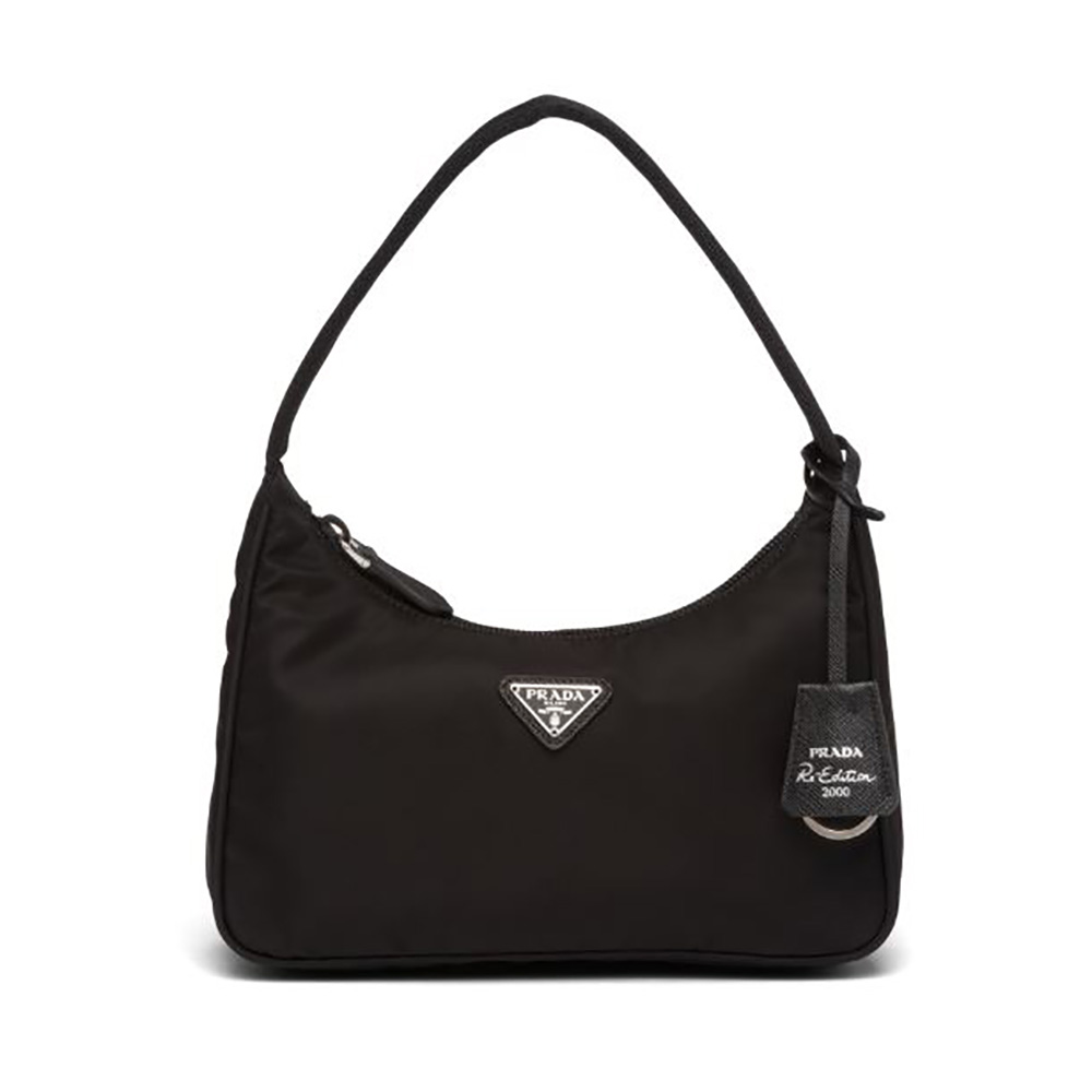 Front view of Prada Women Re-Nylon Re-Edition 2000 Mini-Bag Black