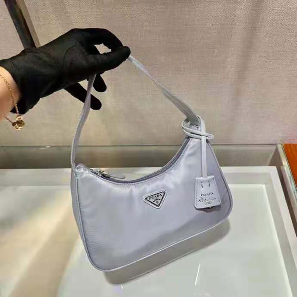 Prada Women Re-Nylon Re-Edition 2000 Mini-Bag-Silver - image 5