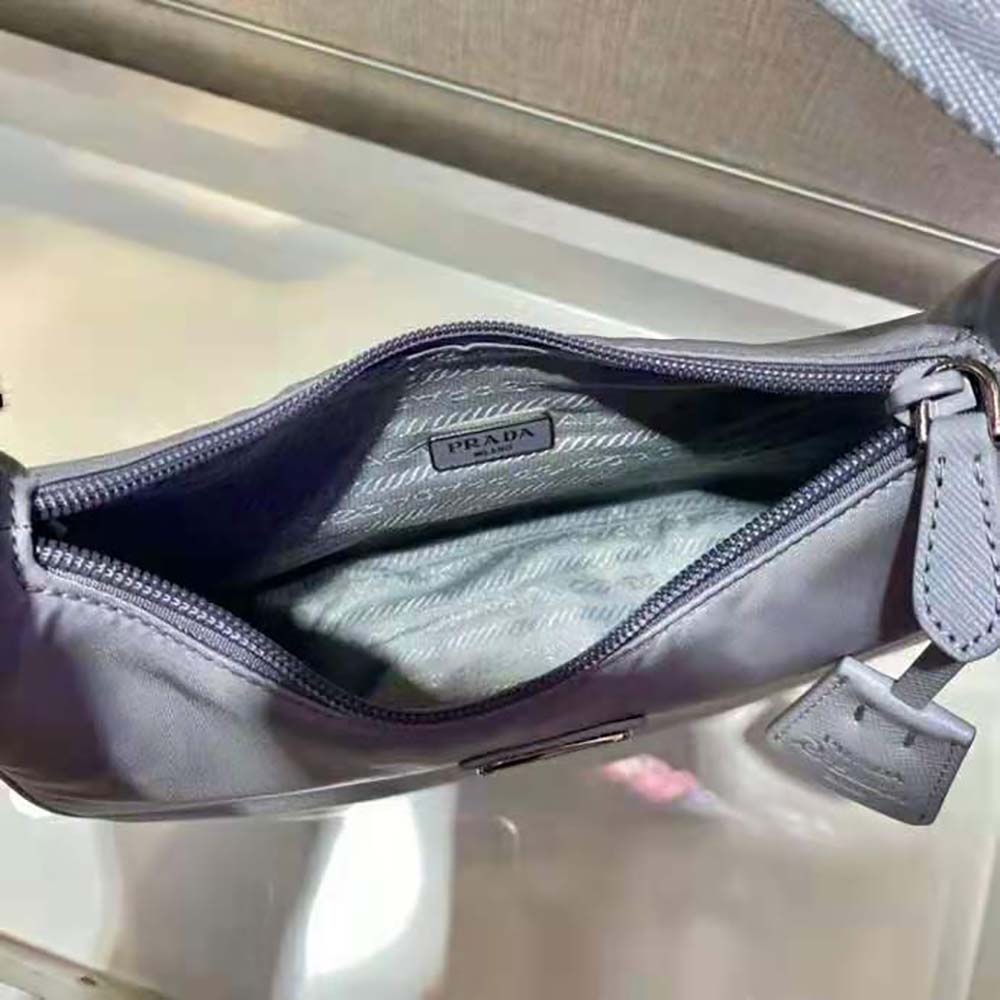 Prada Women Re-Nylon Re-Edition 2000 Mini-Bag-Silver - image 9