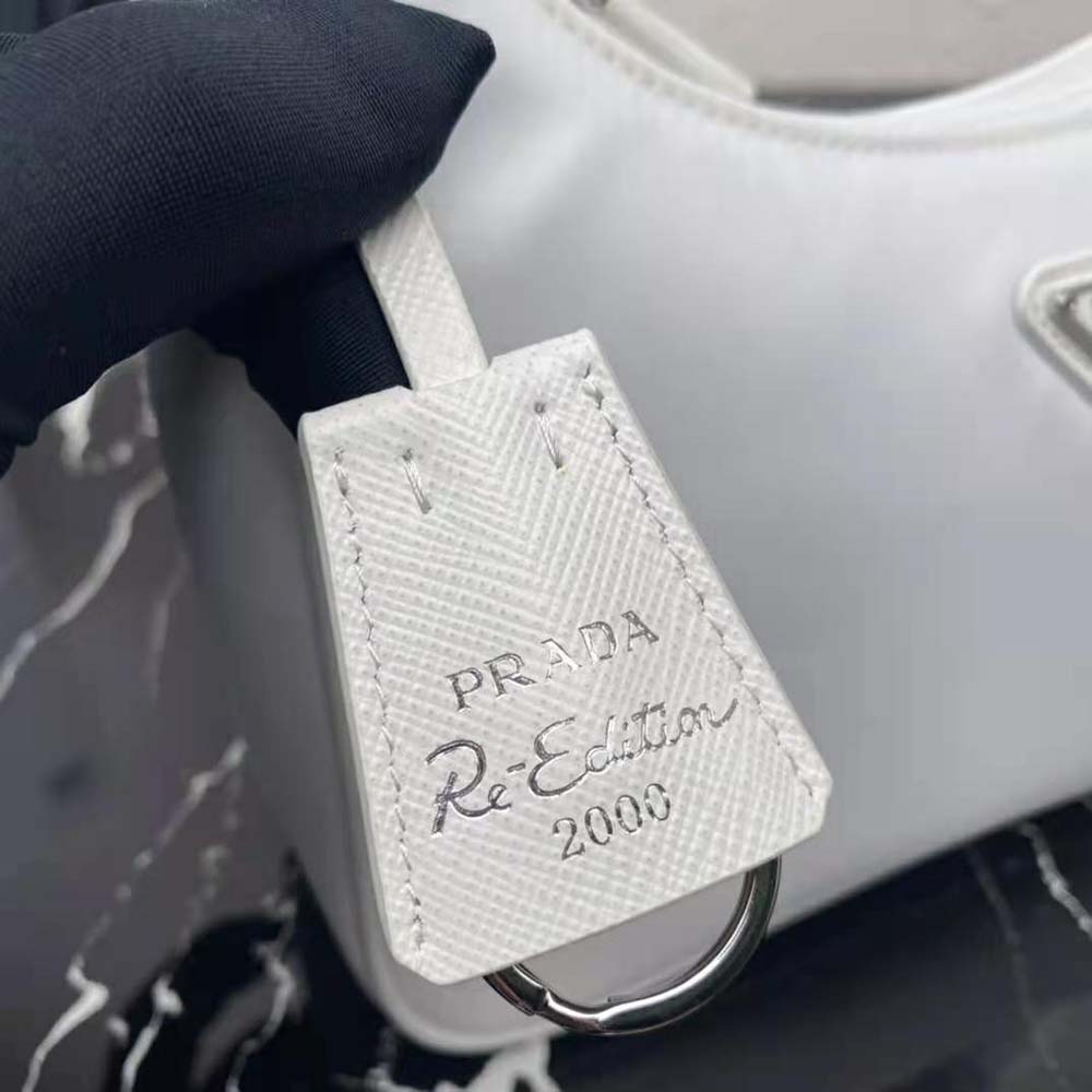 Prada Women Re-Nylon Re-Edition 2000 Mini-Bag-White - image 8