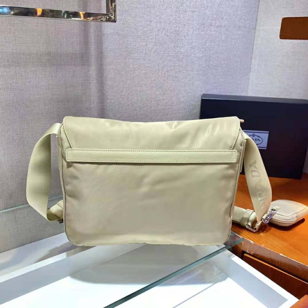 Prada Women Re-Nylon Shoulder Bag-Beige - image 4