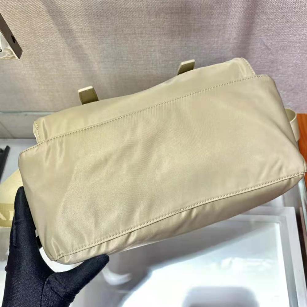 Prada Women Re-Nylon Shoulder Bag-Beige - image 6