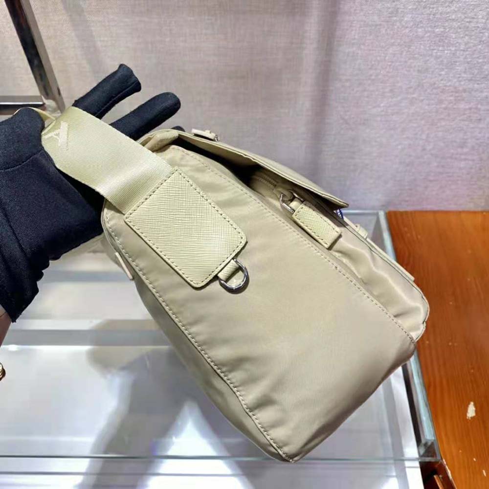 Prada Women Re-Nylon Shoulder Bag-Beige - image 7