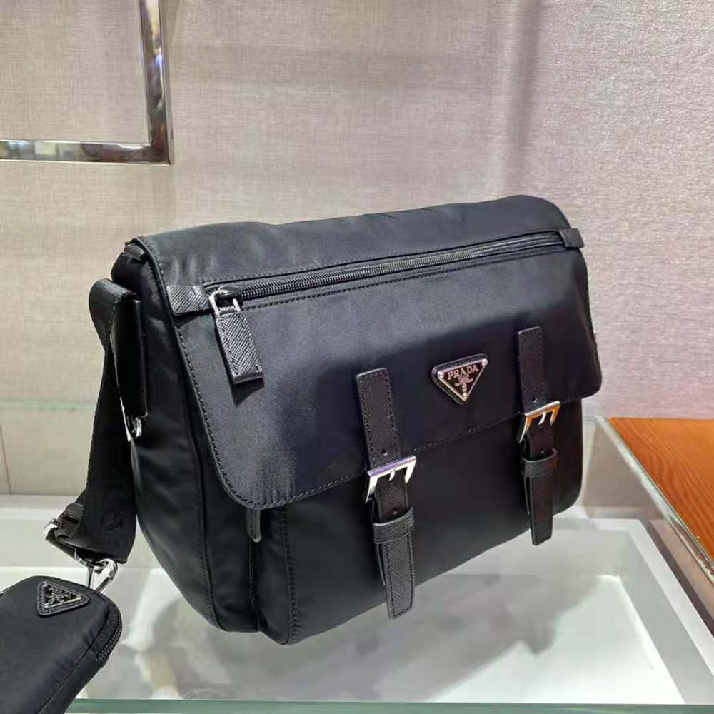 Prada Women Re-Nylon Shoulder Bag-Black - image 4