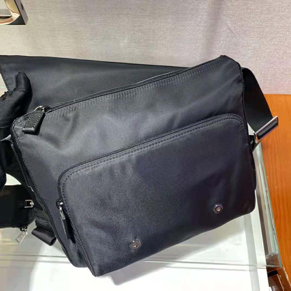 Prada Women Re-Nylon Shoulder Bag-Black - image 8