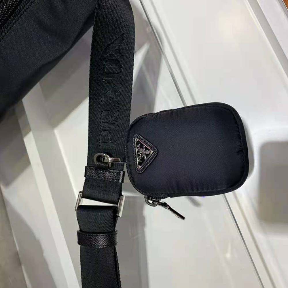 Prada Women Re-Nylon Shoulder Bag-Black - image 9