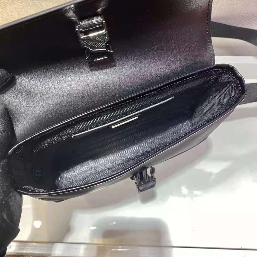 Prada Women Re-Nylon and Leather Shoulder Bag-Black - image 8