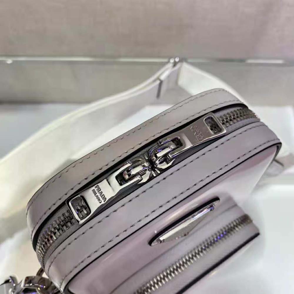 Prada Women Saffiano Leather Mini Bag-White - image 8