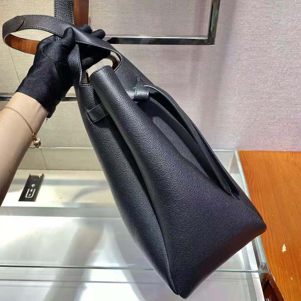 Prada Women Soft Leather Tote-Black - image 6