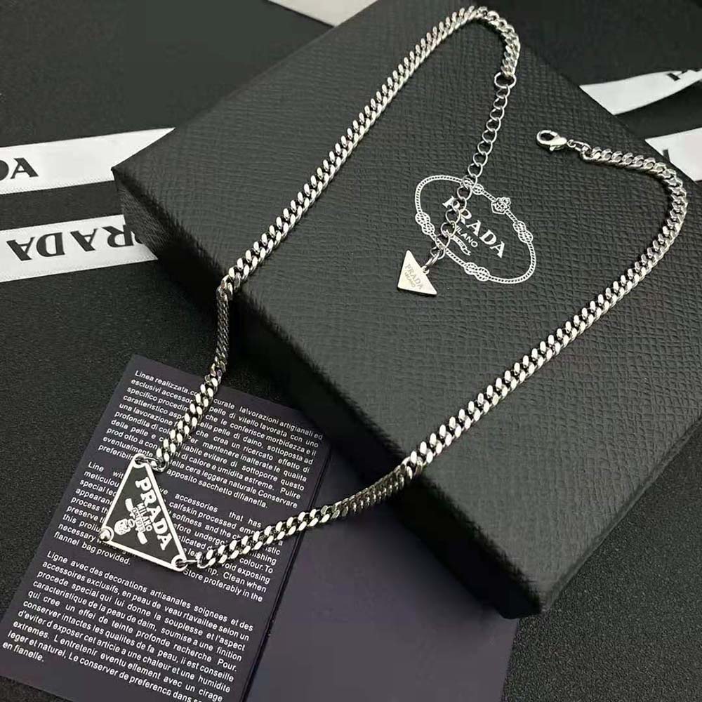 Prada Women Symbole Necklace-Black - image 5