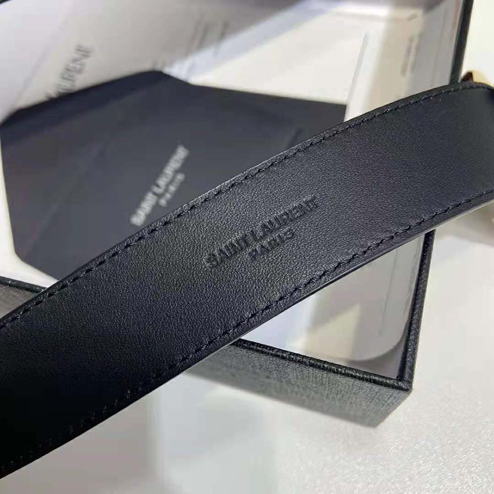 Saint Laurent YSL Women Heart Belt in Lambskin - image 8