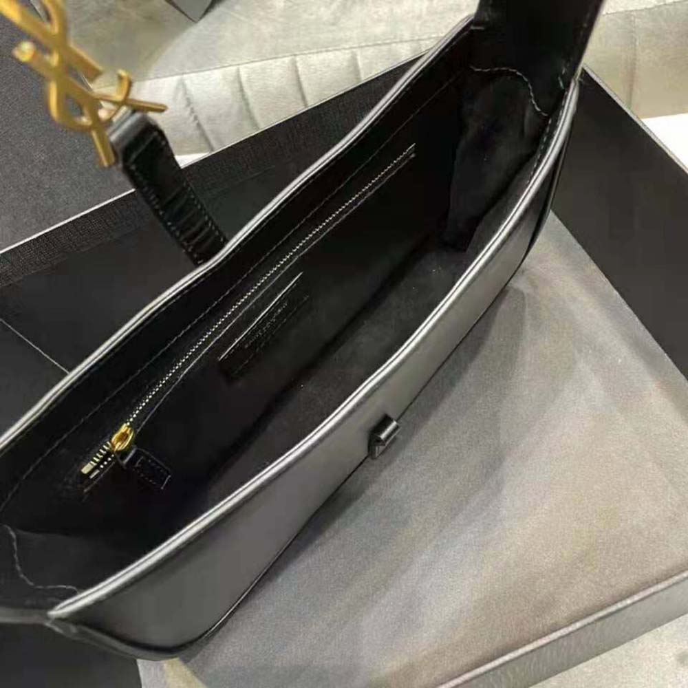 Saint Laurent YSL Women LE 5 A 7 Hobo Bag in Smooth Leather-Black - image 8