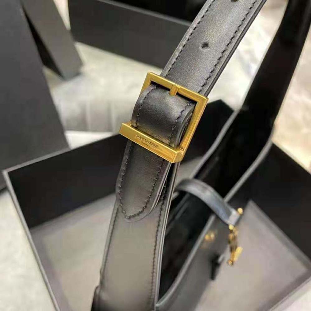 Saint Laurent YSL Women LE 5 A 7 Hobo Bag in Smooth Leather-Black - image 9