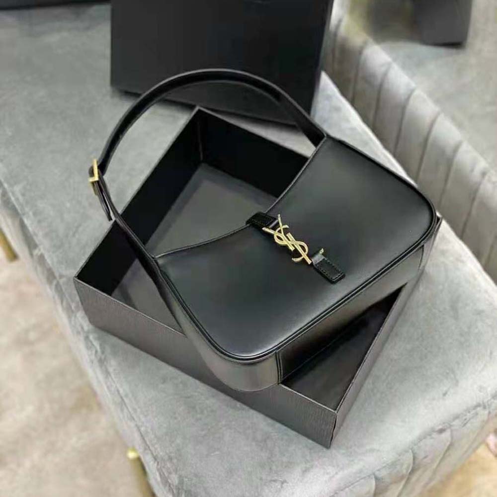 Saint Laurent YSL Women LE 5 A 7 Hobo Bag in Smooth Leather-Black - image 5