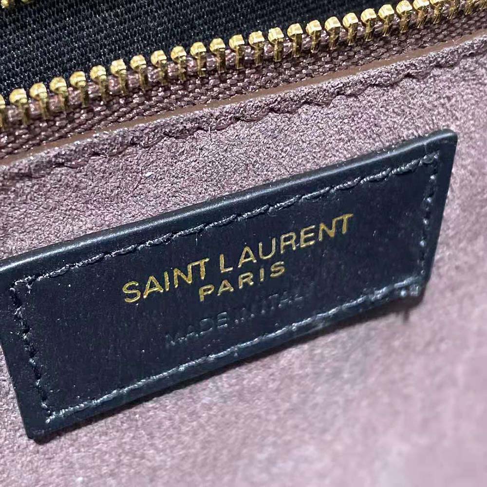 Saint Laurent YSL Women LE Carre Satchel in Box Saint Laurent Leather-White - image 9