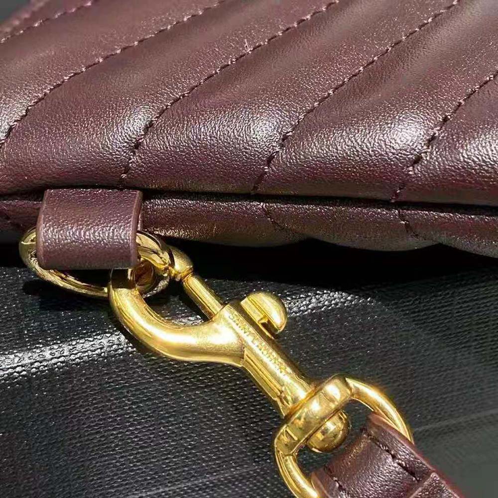 Saint Laurent YSL Women Monogram Tablet Pouch in Matelasse Leather - image 6