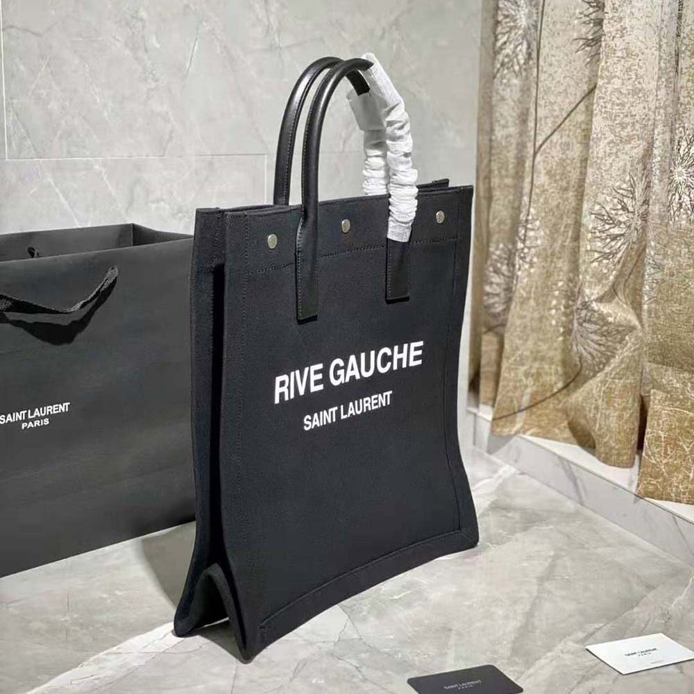 Saint Laurent YSL Women Rive Gauche N/S Shopping Bag in Cotton - image 4