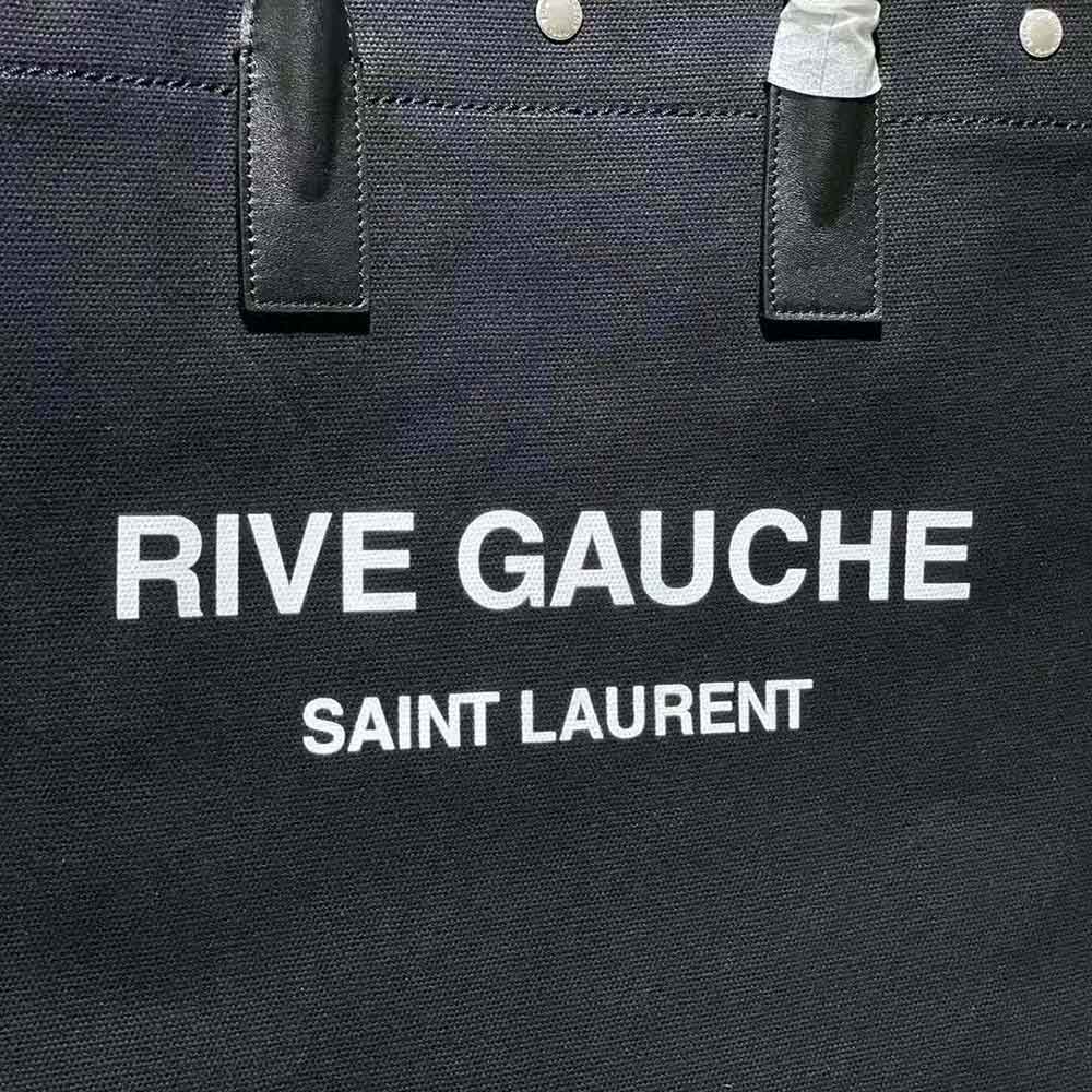 Saint Laurent YSL Women Rive Gauche N/S Shopping Bag in Cotton - image 7