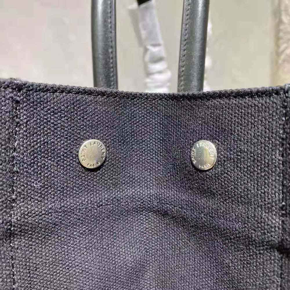 Saint Laurent YSL Women Rive Gauche N/S Shopping Bag in Cotton - image 8