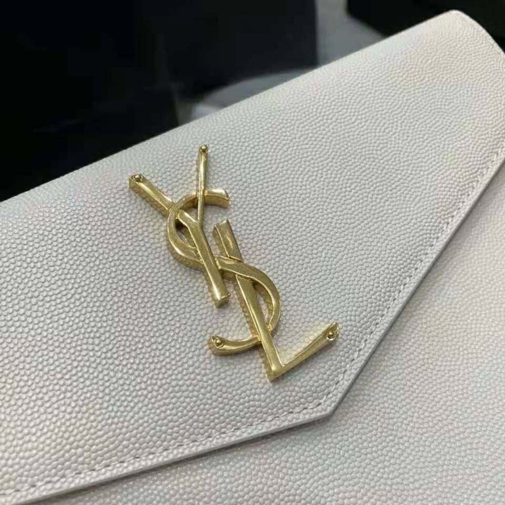 Saint Laurent YSL Women Uptown Pouch in Grain DE Poudre Embossed Leather - image 7