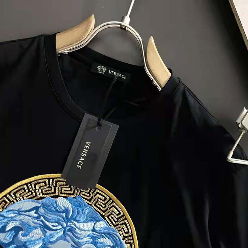 Versace Women Medusa Amplified Embroidered T-shirt - image 7