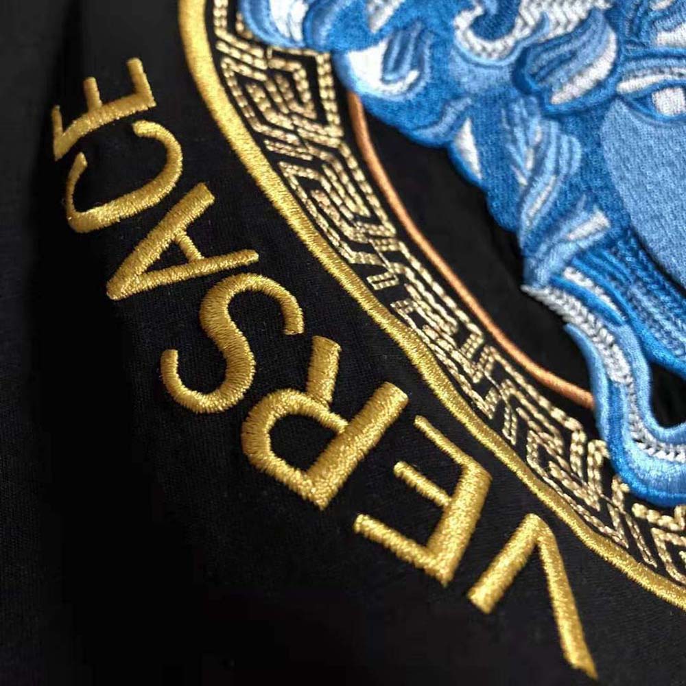 Versace Women Medusa Amplified Embroidered T-shirt - image 5