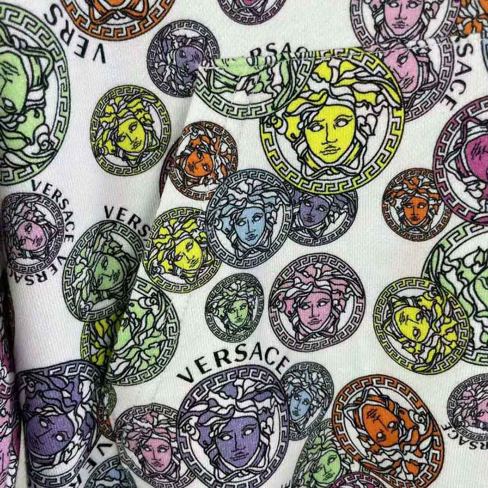 Versace Women Medusa Amplified Print Cotton Hoodie - image 5
