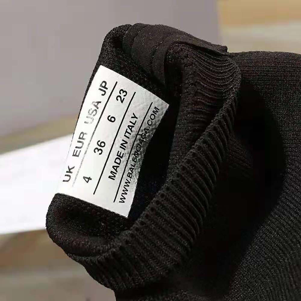Balenciaga Unisex Speed Sneaker in Black/White Graffiti Sole Unit - image 9