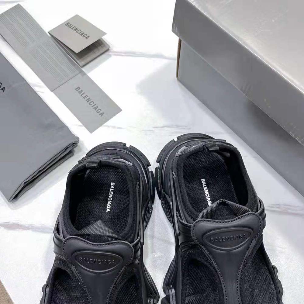 Balenciaga Women Track Thong in Black Neoprene and Rubber - image 9