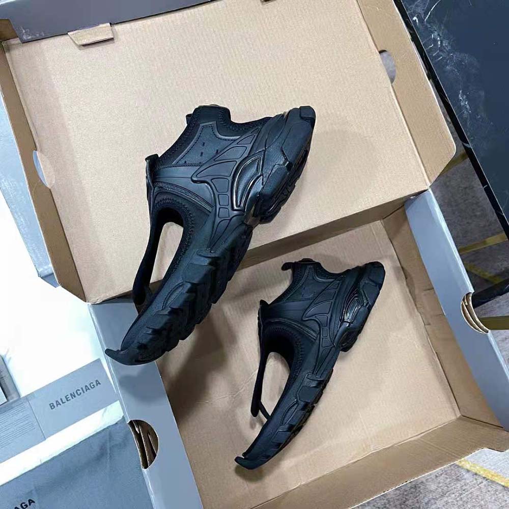 Balenciaga Women Track Thong in Black Neoprene and Rubber - image 7