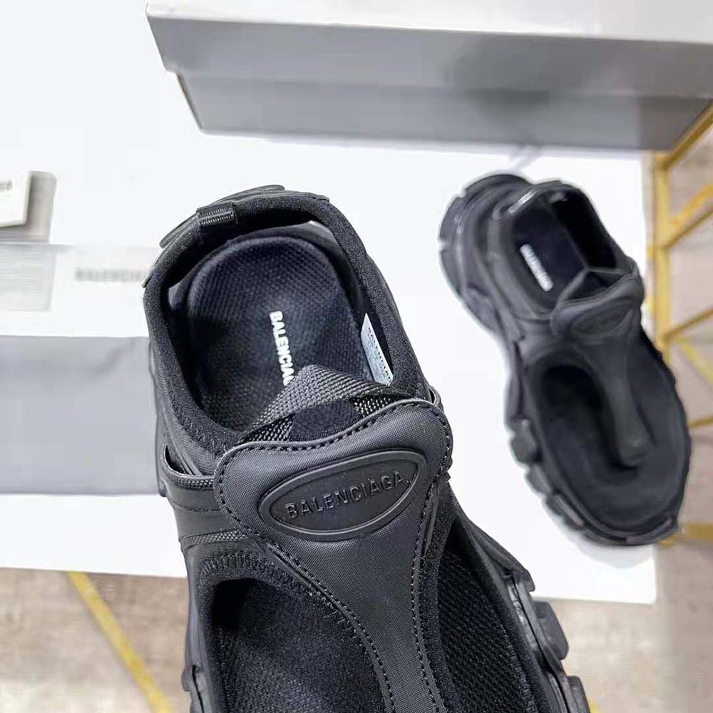 Balenciaga Women Track Thong in Black Neoprene and Rubber - image 10