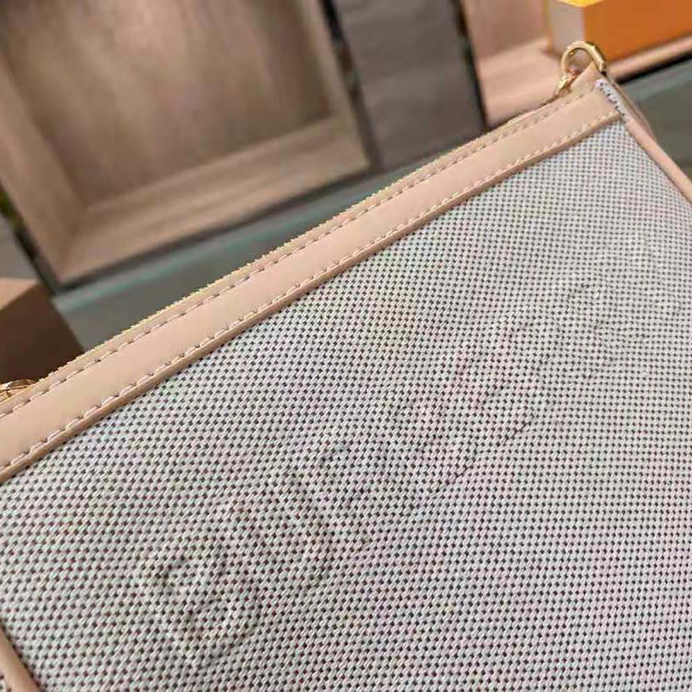 Burberry Women Embossed Logo Canvas and Leather Olympia Pouch - image 9