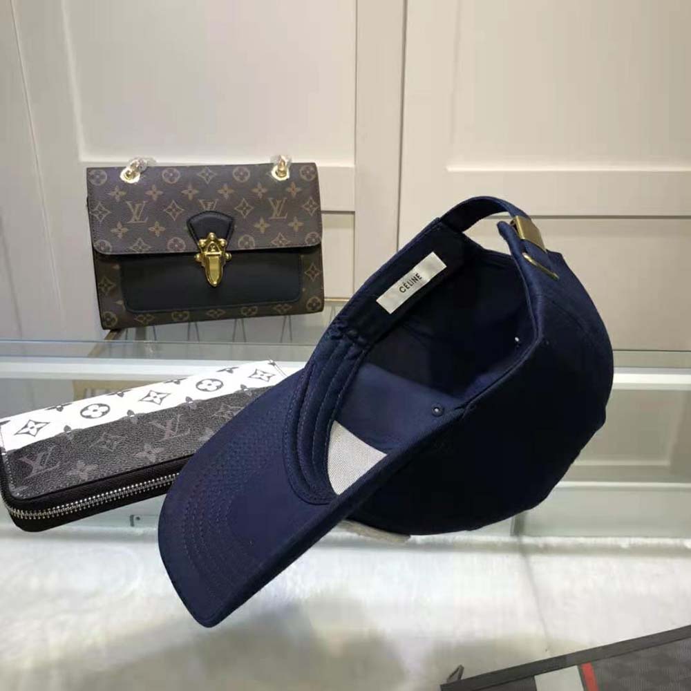 Celine Women “C” Baseball Cap in Cotton - image 5