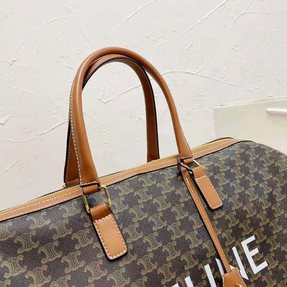 Celine Women Large Voyage Bag in Triomphe Canvas with Celine Print - image 9