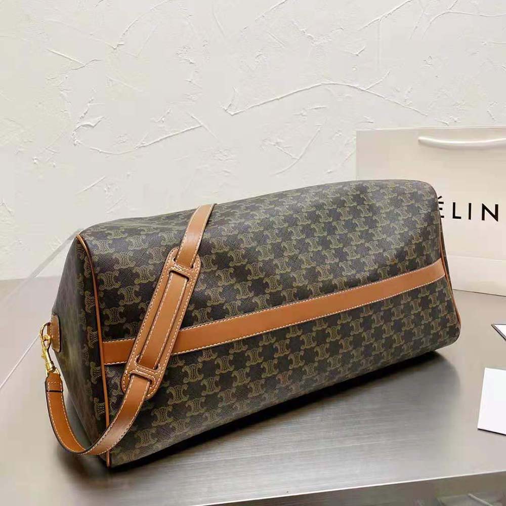 Celine Women Large Voyage Bag in Triomphe Canvas with Celine Print - image 4