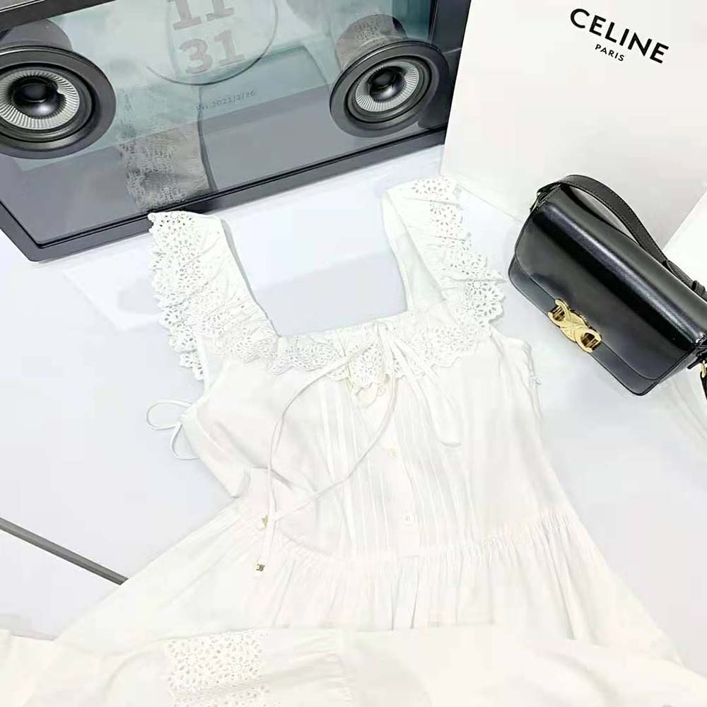 Celine Women Prairie Dress in Cotton Percale - image 10
