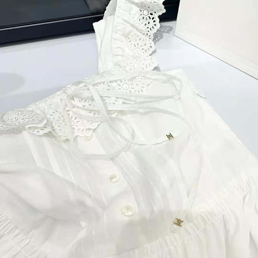 Celine Women Prairie Dress in Cotton Percale - image 9