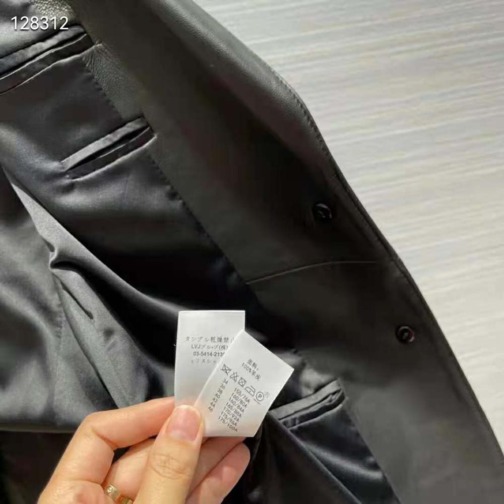 Celine Women Tournon Jacket in Lambskin Leather-Black - image 8