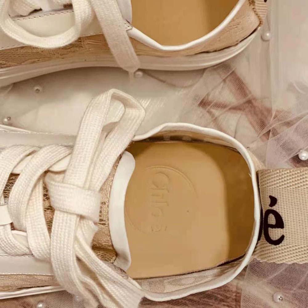 Chloe Women Lauren Sneaker in Lace-Sandy - image 7