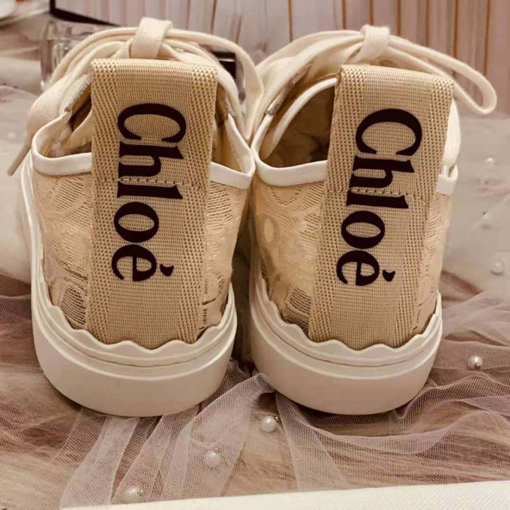 Chloe Women Lauren Sneaker in Lace-Sandy - image 8