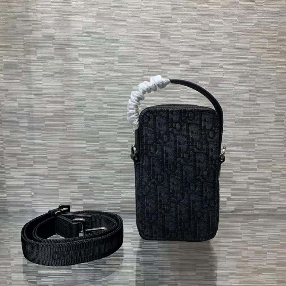 Dior Men Pouch Black Dior Oblique Jacquard - image 4