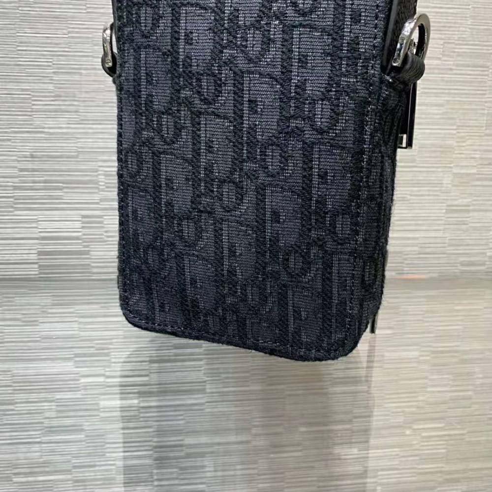 Dior Men Pouch Black Dior Oblique Jacquard - image 8