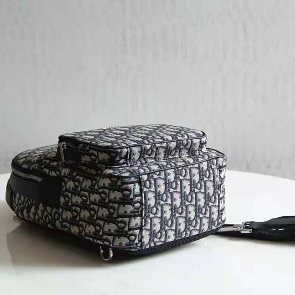 Dior Men Sling Bag Beige and Black Dior Oblique Jacquard - image 4